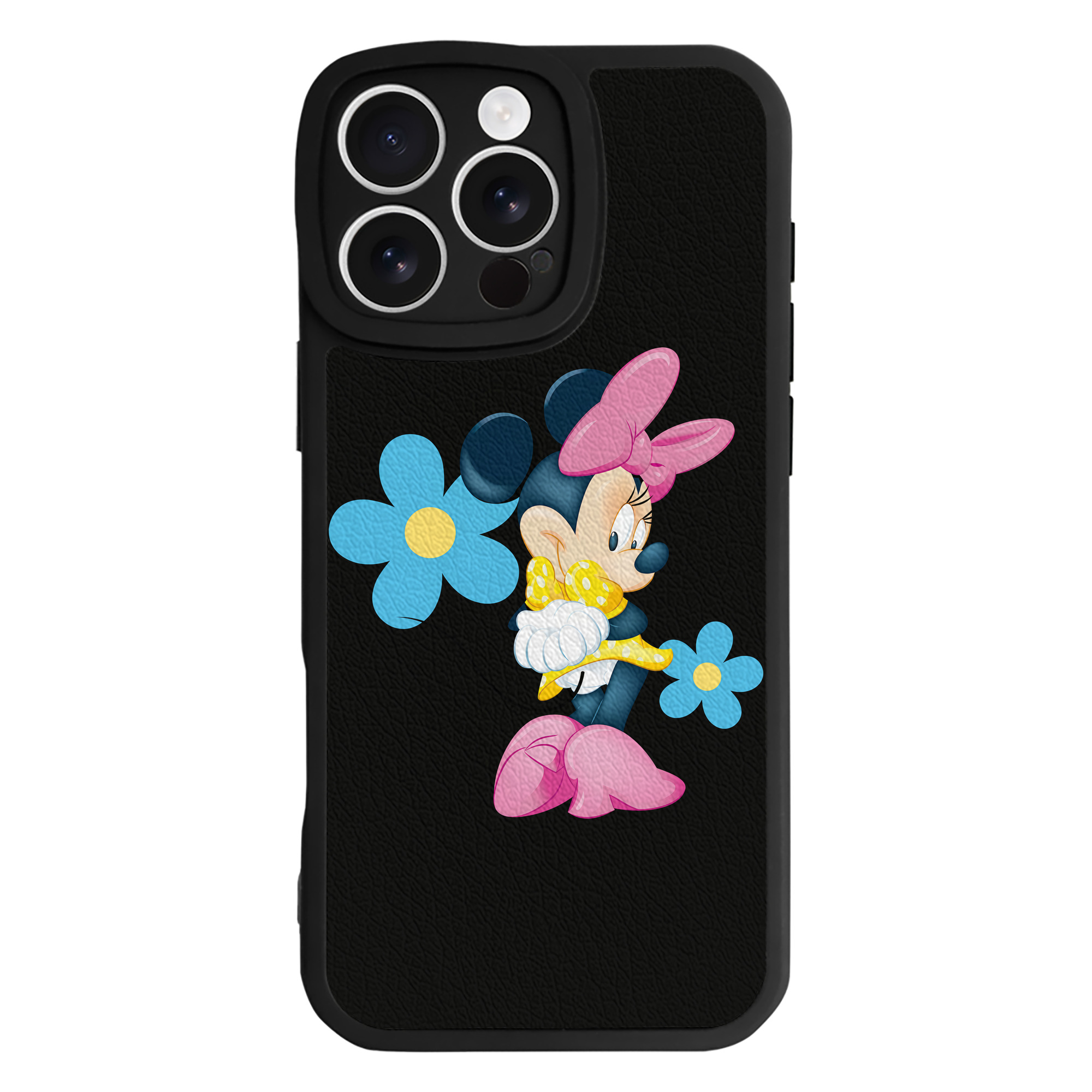 （画像用） ミッキーマウス Mickey Mouse 【iPhone 16シリーズ対応】シリコンスマホケース（レザー調） 材質：シリコン